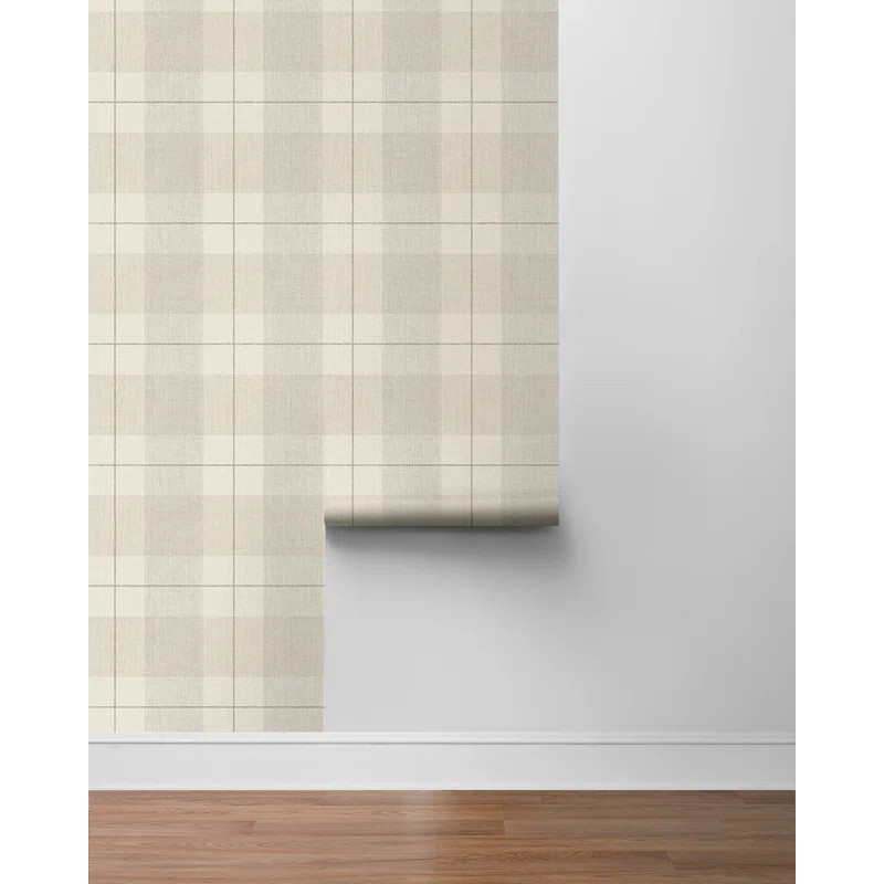 Gracie Oaks Blue & Beige Peel And Stick Wallpaper | Wayfair North America