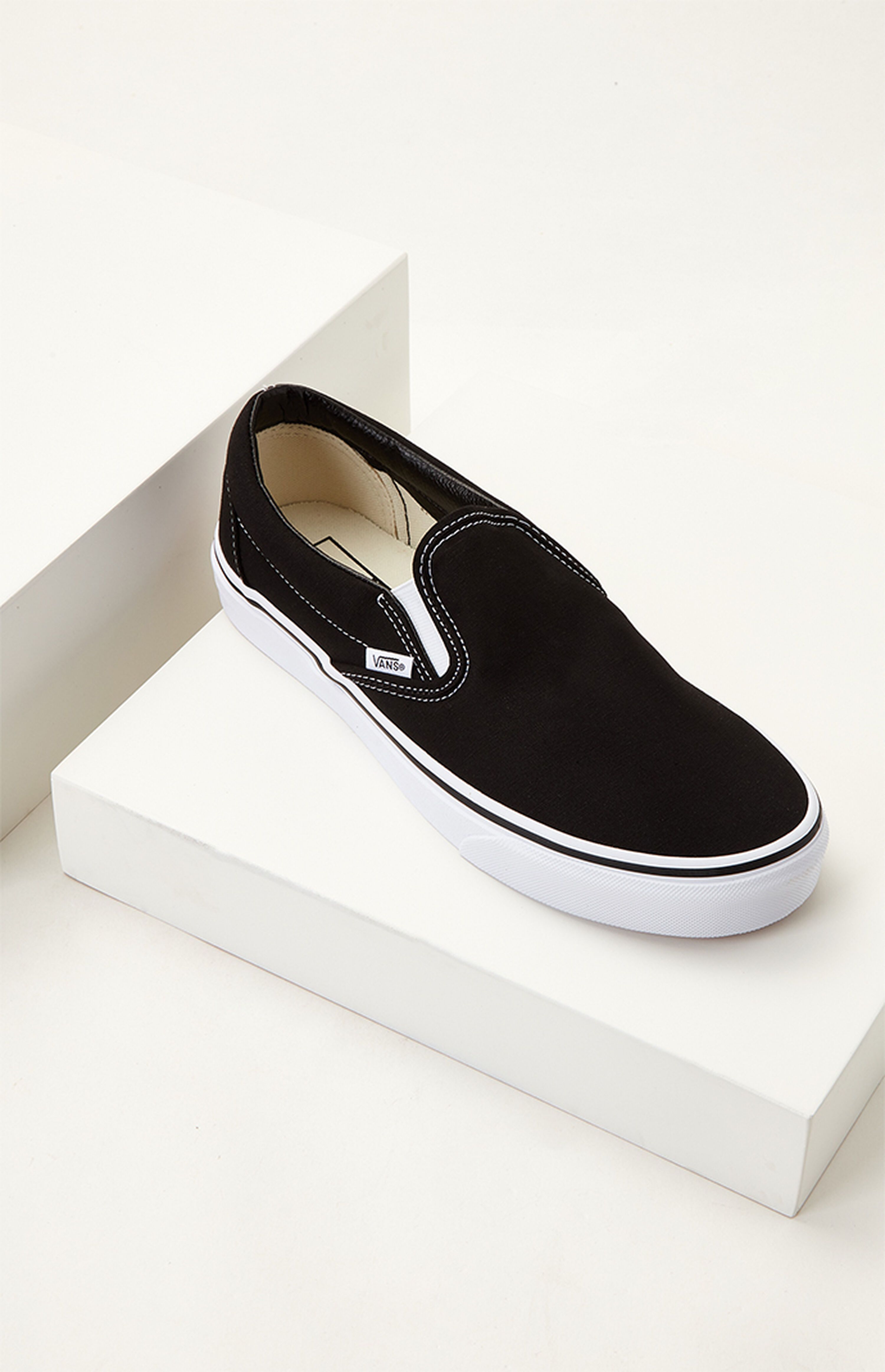 Vans Classic Slip-On Black Shoes | PacSun | PacSun