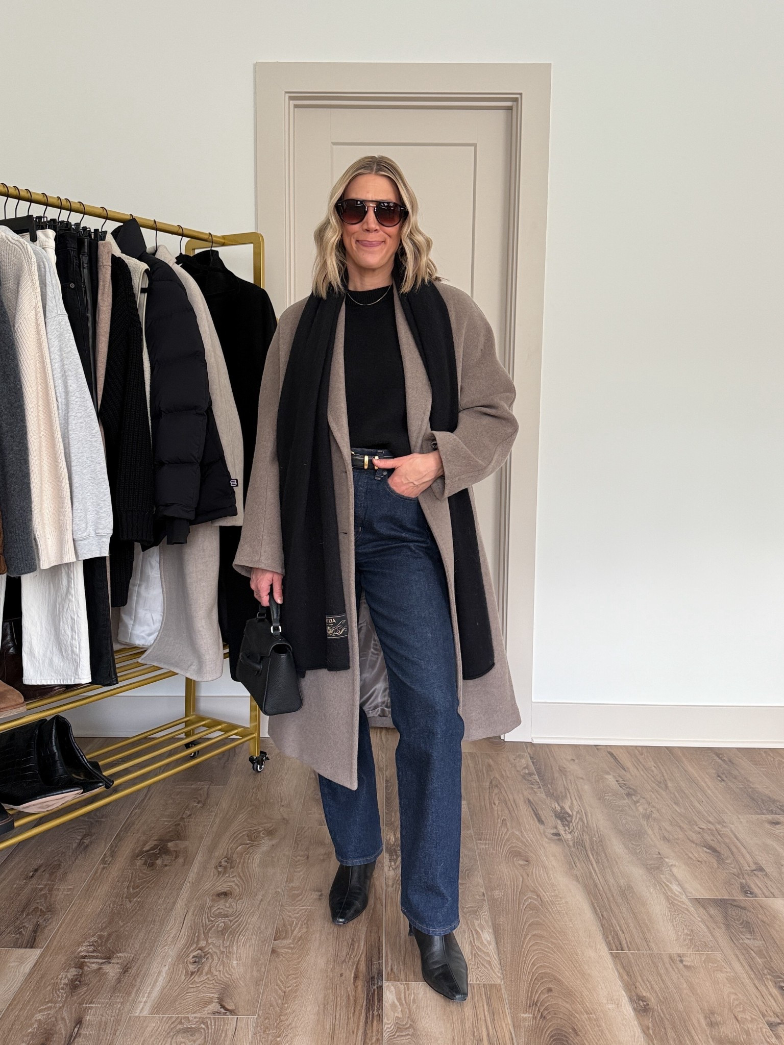 Wearing 26/reg jeans, small sweater, XS coat, small belt, boots tts 

#LTKgrwm #LTKootd #LTKOver40