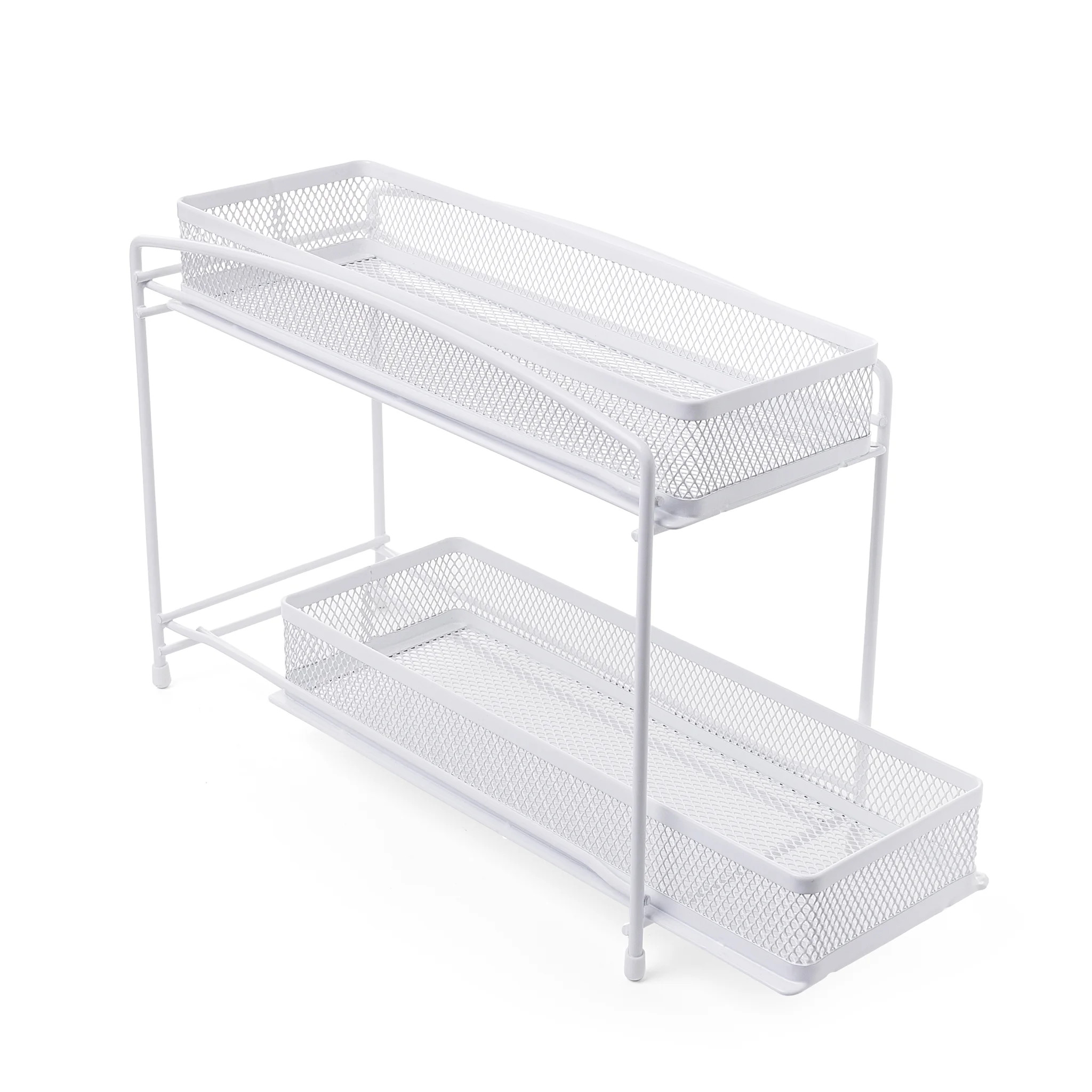 Mainstays 2-Tier Pull-Out Spice Organizer, White, 4.5" x 11" | Walmart (US)