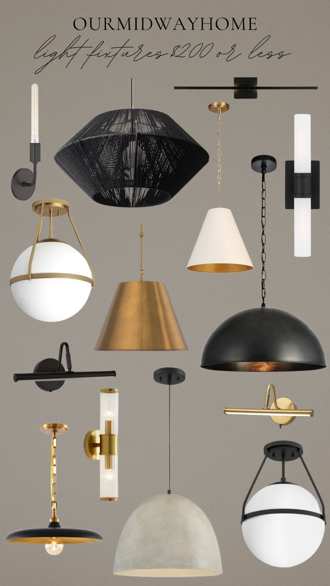 Affordable light fixtures for an organic modern or transitional style home 

#LTKSaleAlert #LTKFindsUnder100 #LTKHome