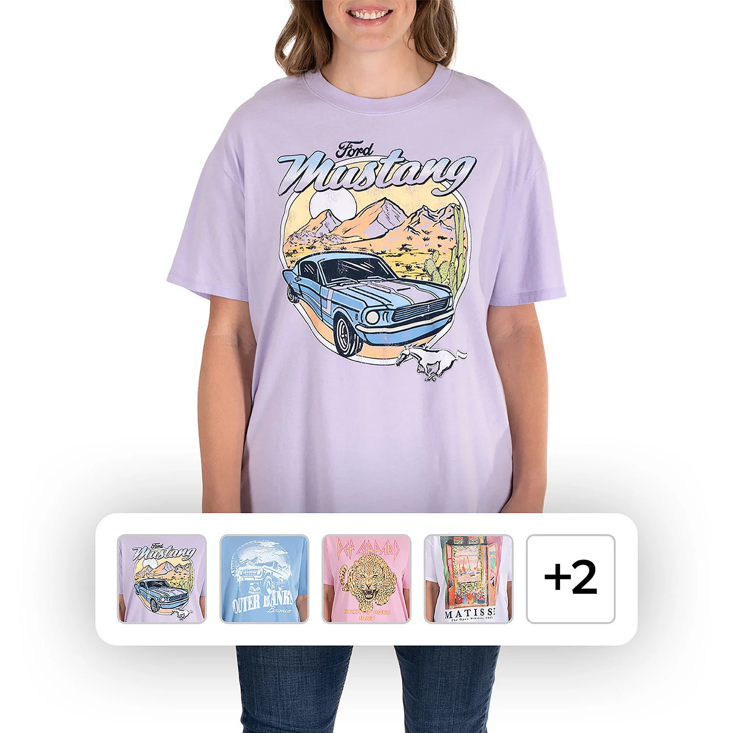 Licensed Graphic Tee PurpleM:- M, Mustang | Sam's Club