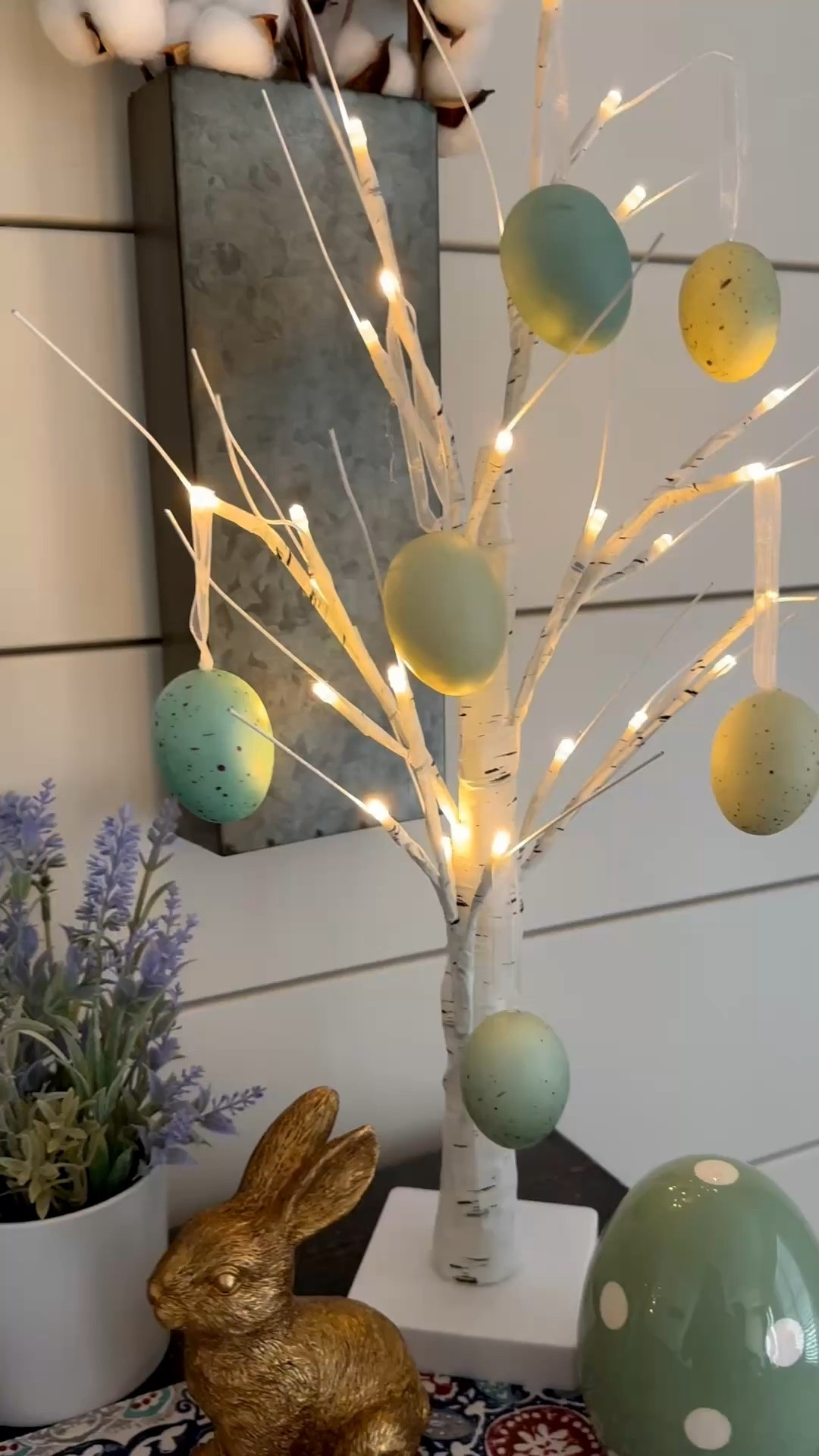 These white birch light up trees are so pretty and could be used to decorate year round!
You could even add little seasonal ornaments too!

Eggs are from Hobby lobby 

#LTKHome #LTKSeasonal #LTKdayinmylife