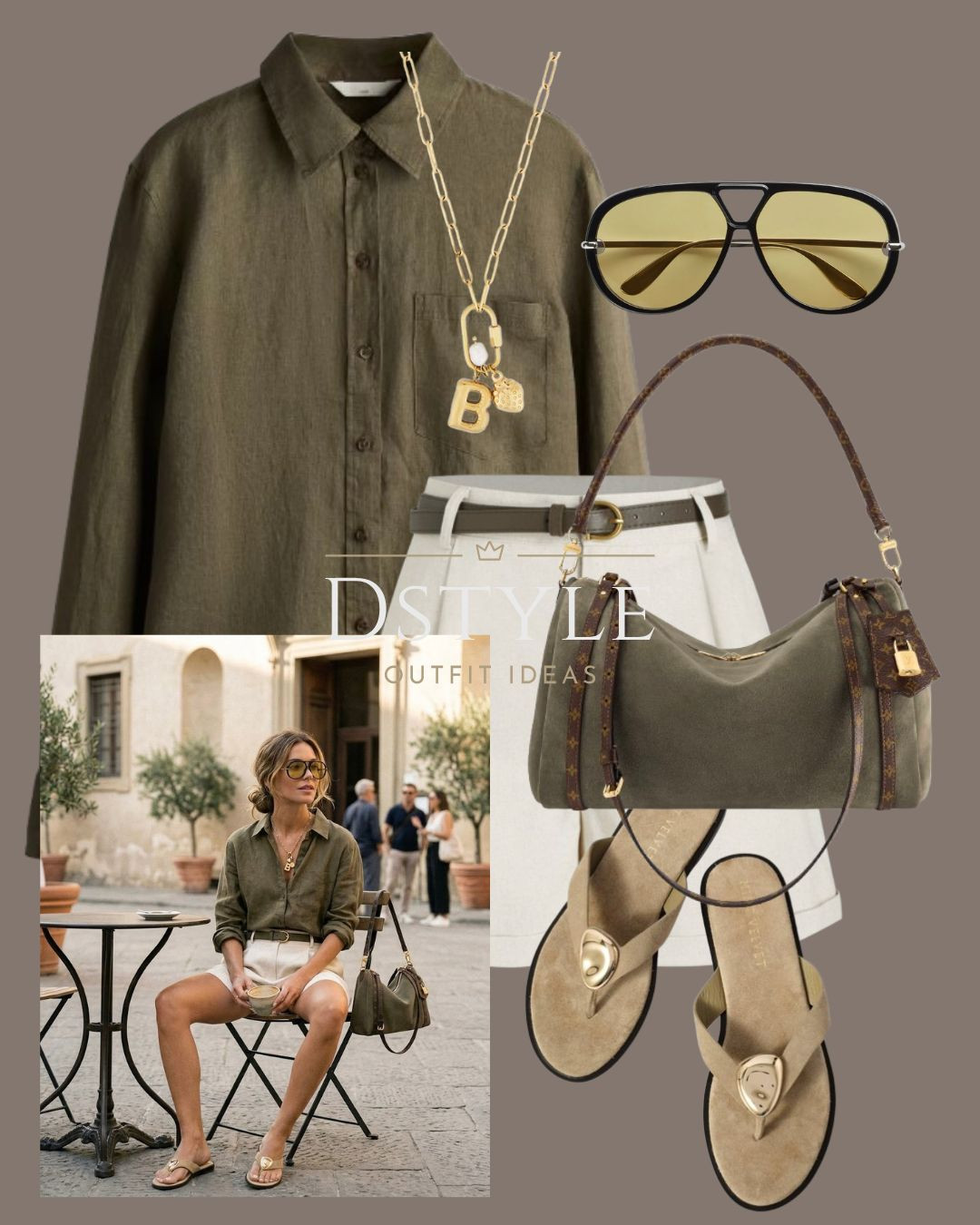 Linen Season 🌿 An oversized olive linen shirt and crisp tailored shorts are my ultimate warm-weather pairing. Perfect for a morning coffee run or a casual resort day. ☕️

#LTKootd