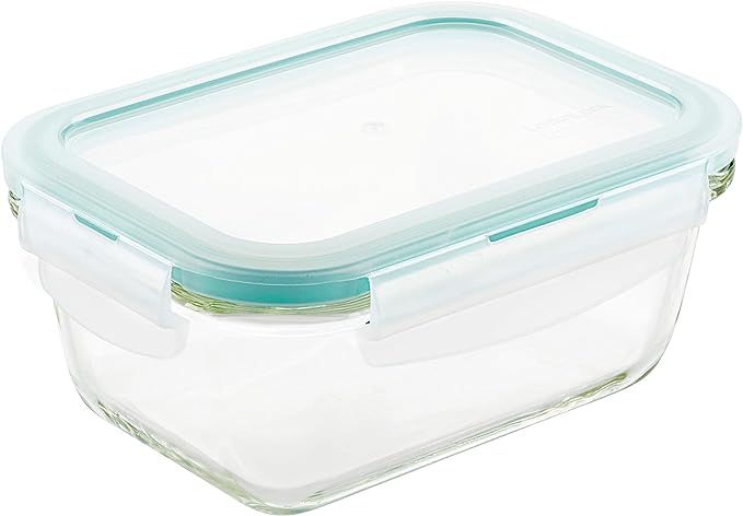 LocknLock Purely Better Glass Food Storage Container with Lid, Rectangle-14 oz, Clear | Amazon (US)