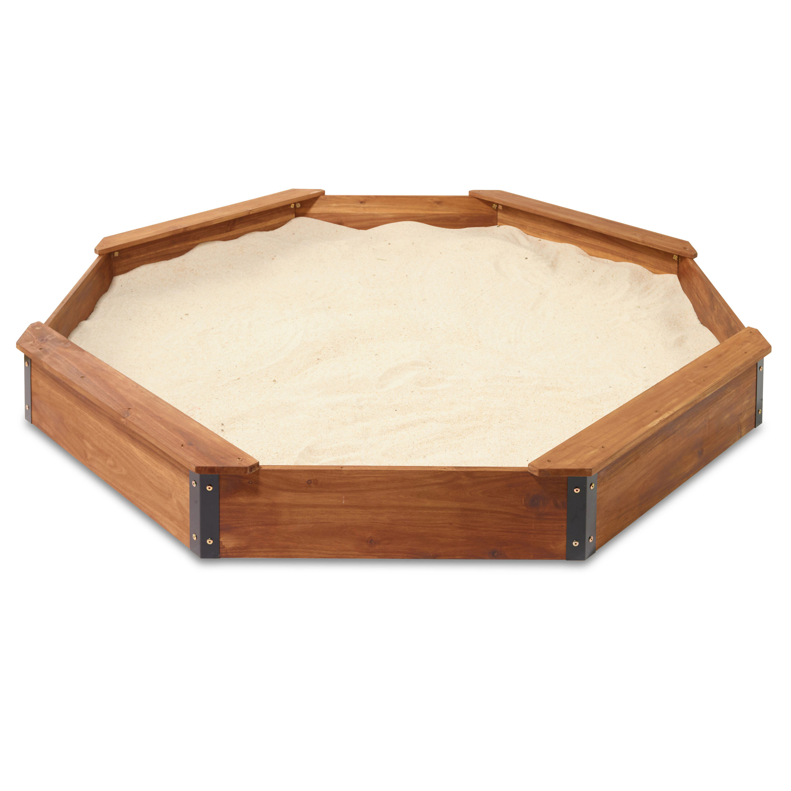 Badger Basket 78-in x 78-in Brown Octagon Wood Sandbox one_size | 99891 | Lowe's