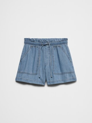 Mid-Rise Summerweight Denim Pull-On Short | Banana Republic Factory