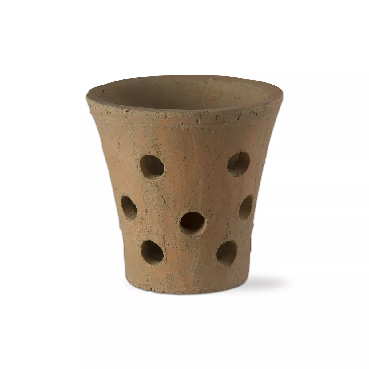 tagltd Orchid Pot Garden Planter For Flowers With Rustic Terracotta Finish | Target