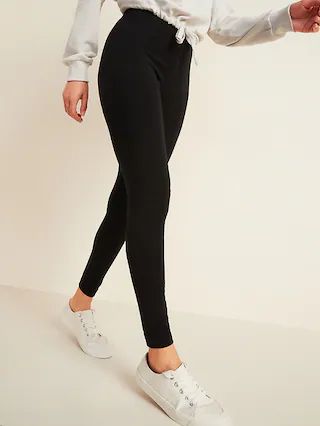 High-Waisted Jersey Leggings For Women | Old Navy (US)