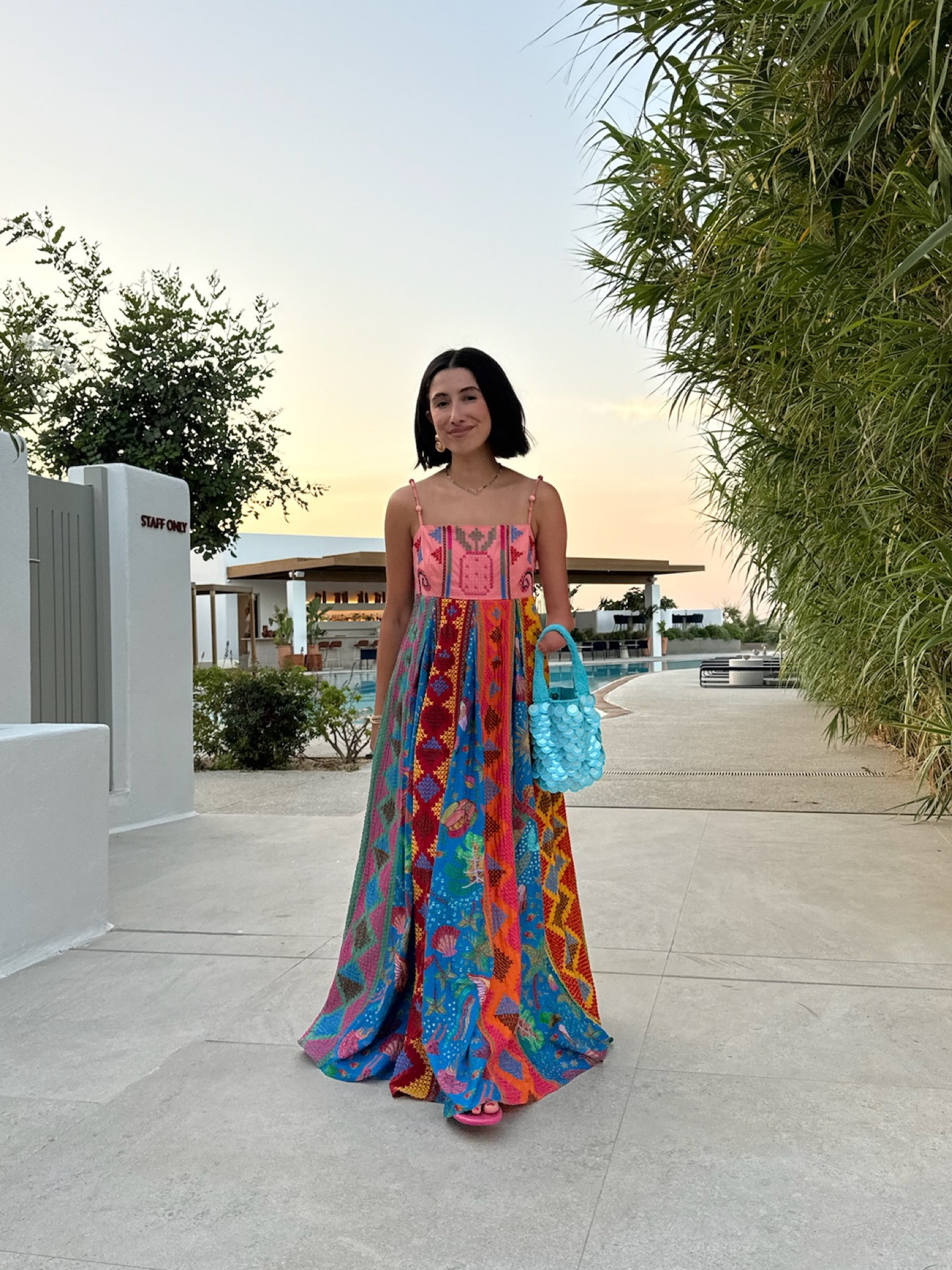 dress is old farm rio, but linking some of my faves from this year!! 🌈 #farmrio #summerdress #colorfuldress 