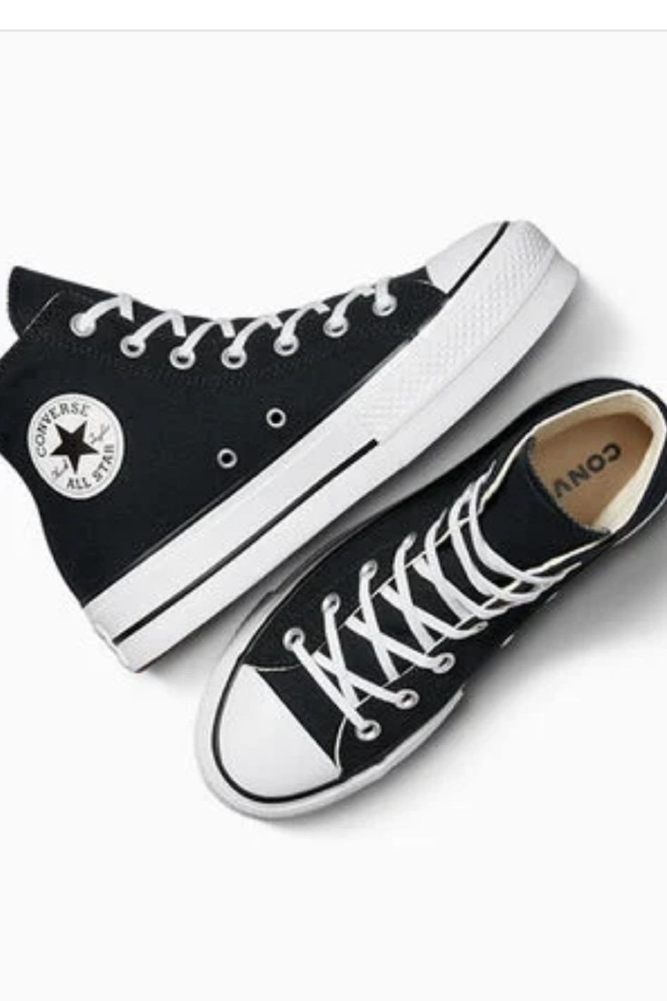 Platform Chuck Taylor’s. 
Runs a little big. Recommend sizing down half a size. I am normally a 6.5 and I have a size 6. 

#LTKHoliday #LTKShoeCrush #LTKFindsUnder100