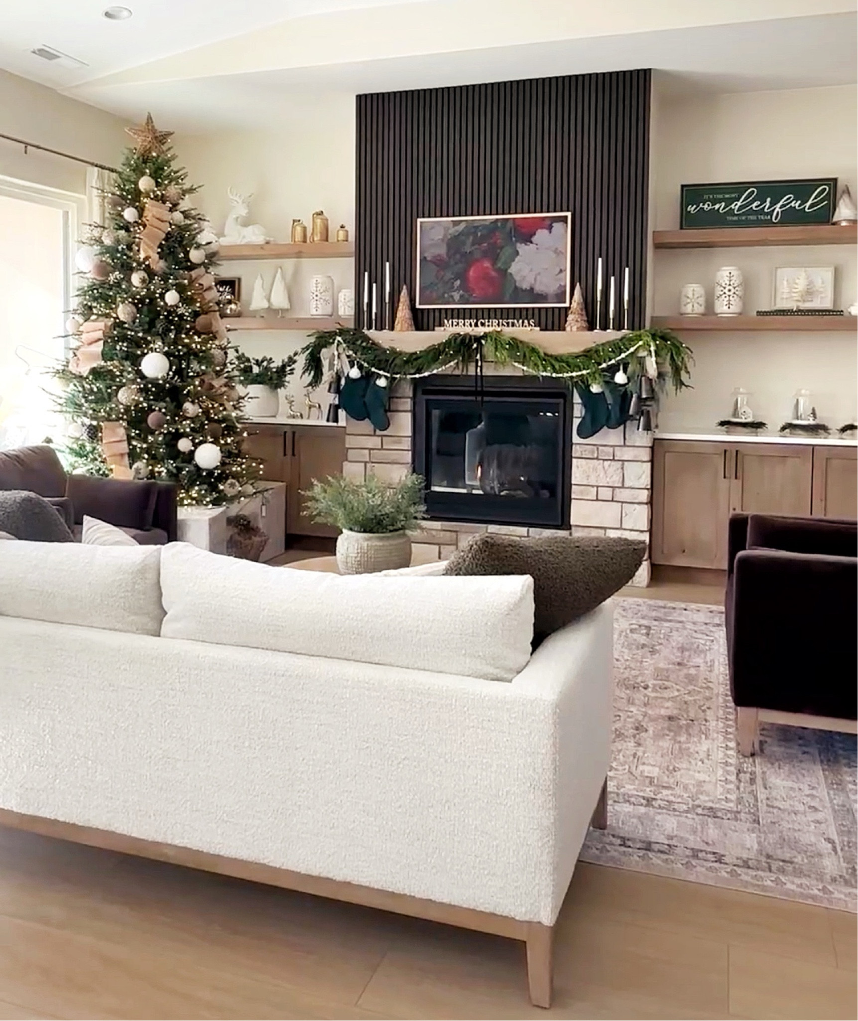 Christmas is around the corner so don’t hesitate and miss out on some of my viral decor before it sells out by the time the holidays arrive! 
I didn’t know my Christmas tree was such a viral hit until I went to buy it. Good thing I bought it when I did because it sold out so quickly. I’m obsessed with the beautiful lights, it’s pretty even left undecorated. 

#LTKSeasonal #LTKHome #LTKSaleAlert