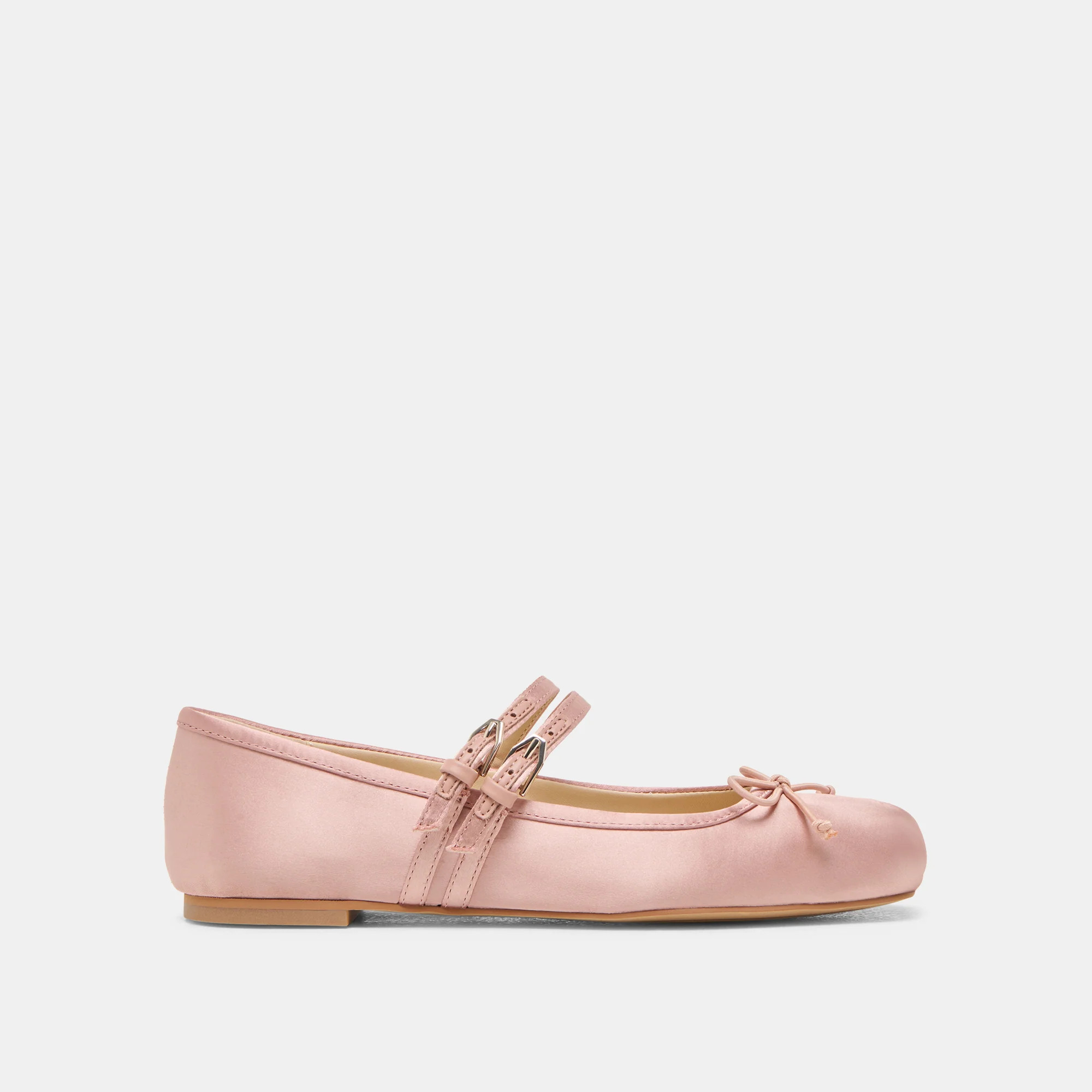 Gibsen Ballet Flats Blush Satin | DolceVita.com