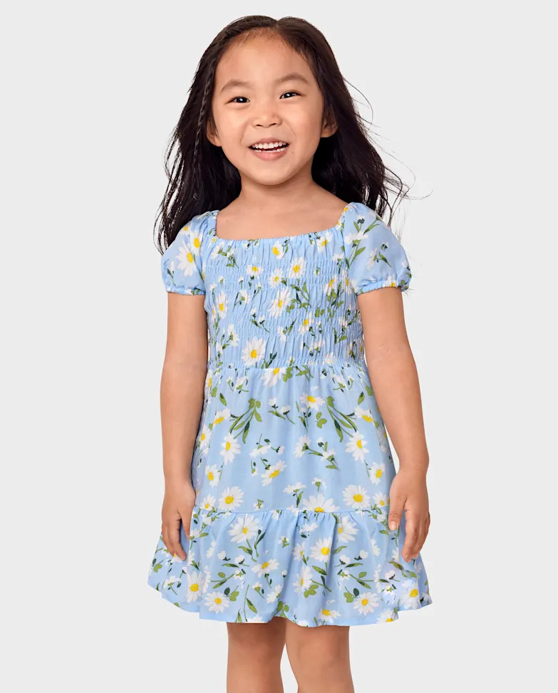 Toddler Girls Mommy And Me Floral Tiered Dress - whirlwind | The Children's Place