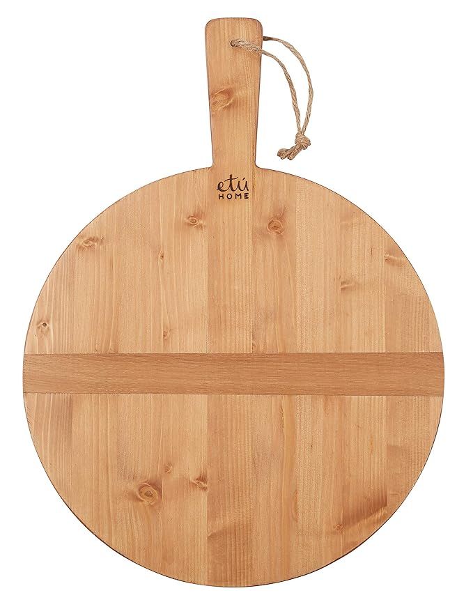etúHOME Small Round Reclaimed Wood Pizza Board | Amazon (US)