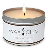 Wax and Oils Soy Wax Aromatherapy Scented Candles (Coffee Shop) 8 Ounces. Single | Amazon (US)