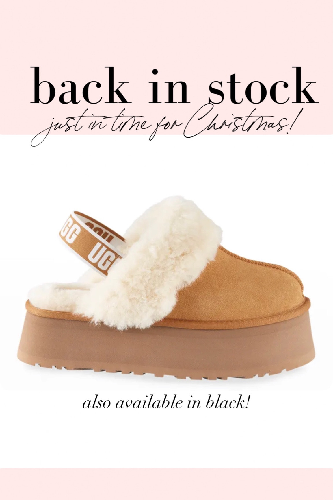 Back in stock 
Ugg platform slippers 


#LTKshoecrush #LTKstyletip