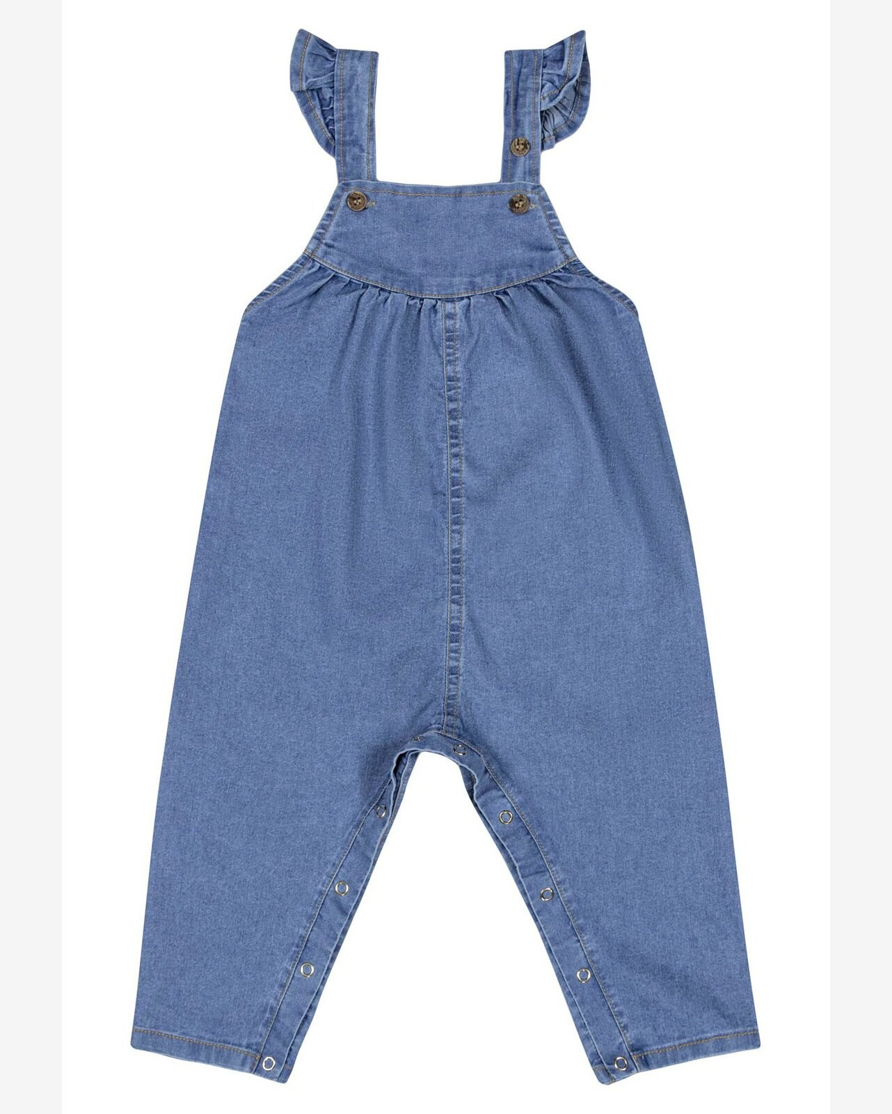 Jardineira Jeans para Bebê Menina Quimby | Riachuelo (BR)