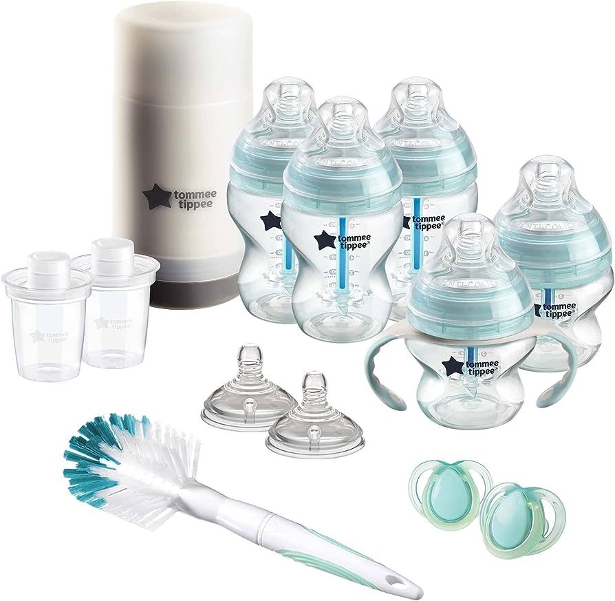 Tommee Tippee Advanced Anti-Colic Newborn Baby Bottle Feeding Gift Set, Heat Sensing Technology, ... | Amazon (US)
