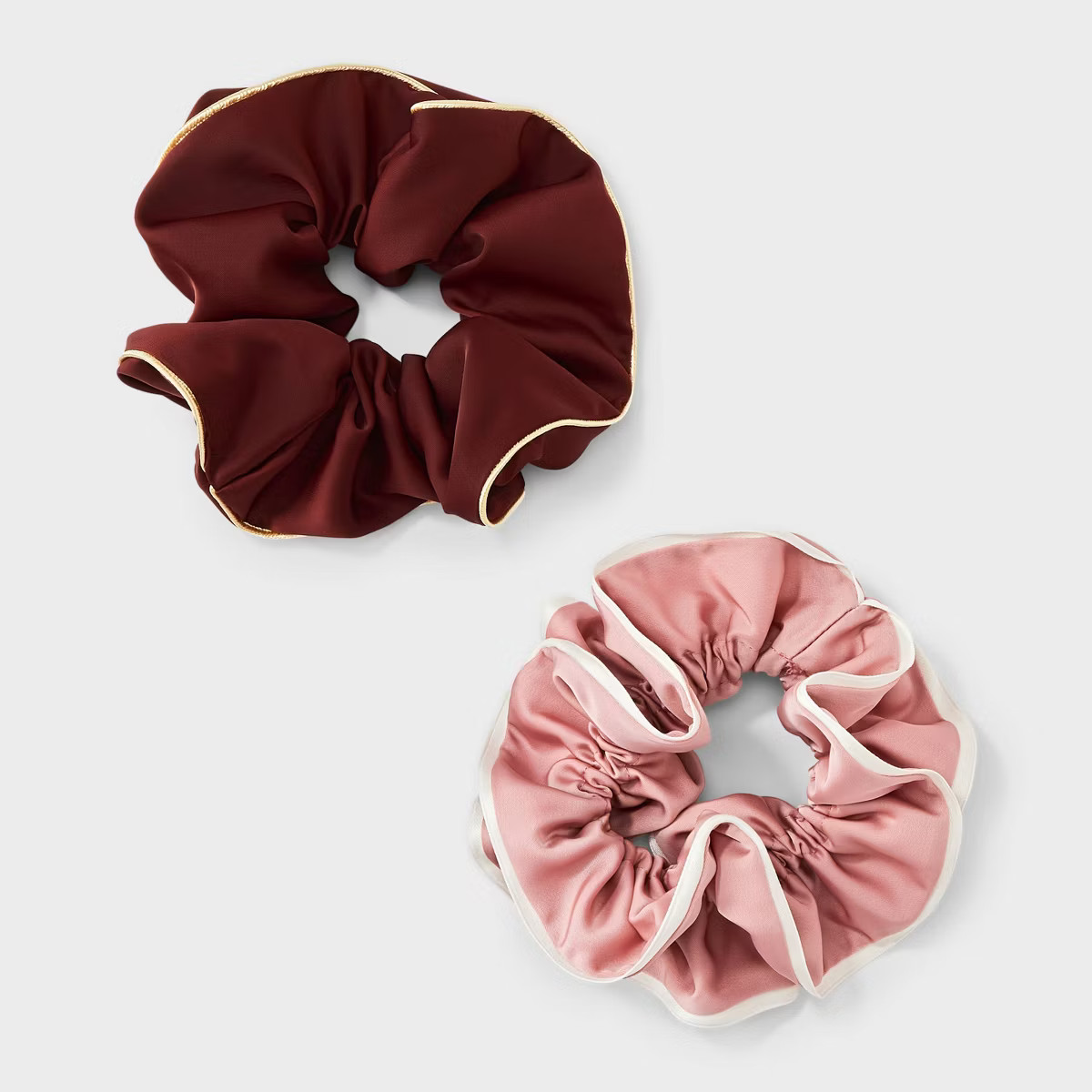 Satin Hair Twister Set 2pc - A New Day™ Pink/Red | Target