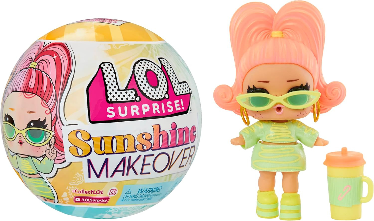 LOL Surprise Sunshine Makeover with 8 Surprises, UV Color Change, Accessories, Limited Edition Do... | Amazon (US)