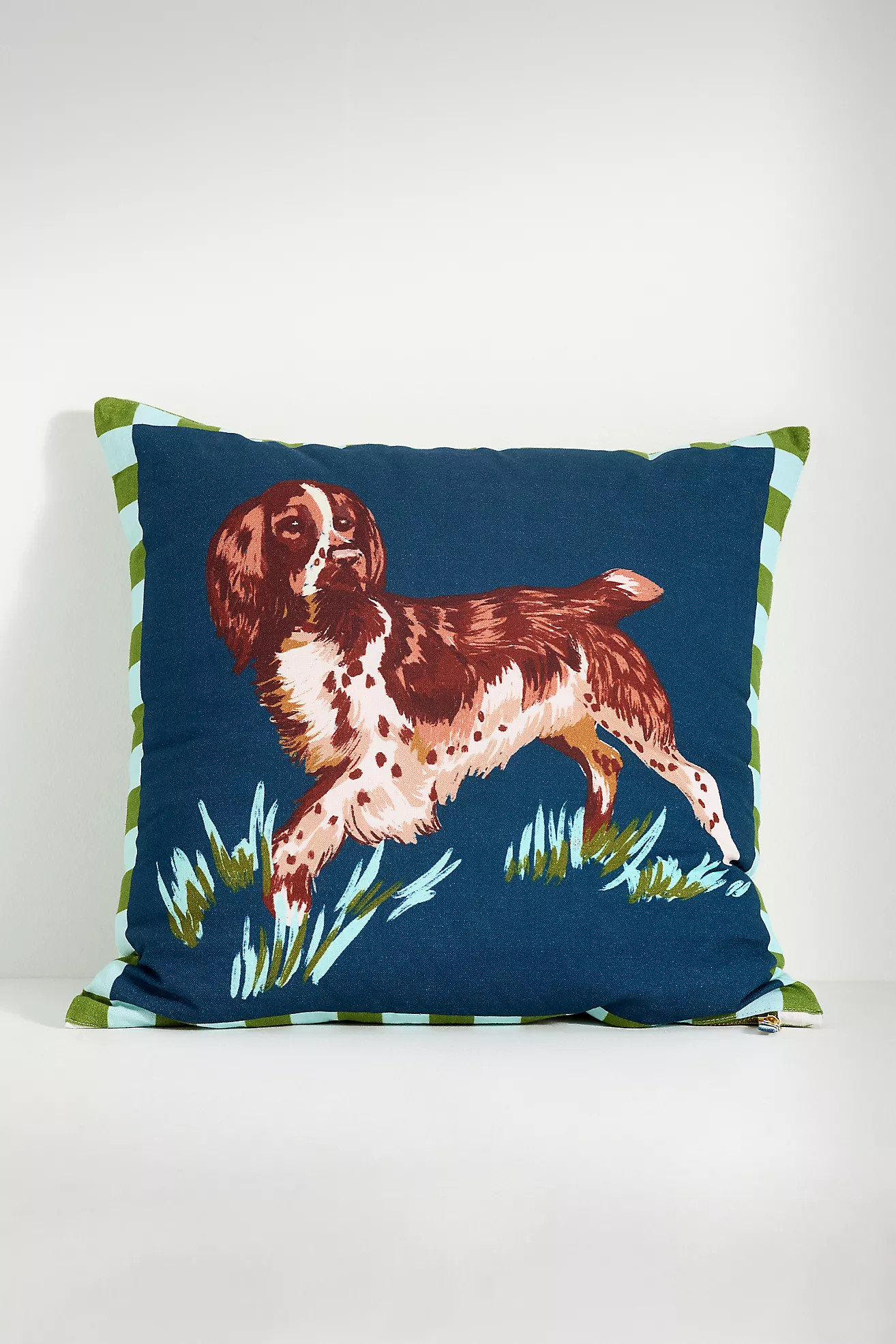 Portabello Cotton Printed Icon Pillow | Anthropologie (US)