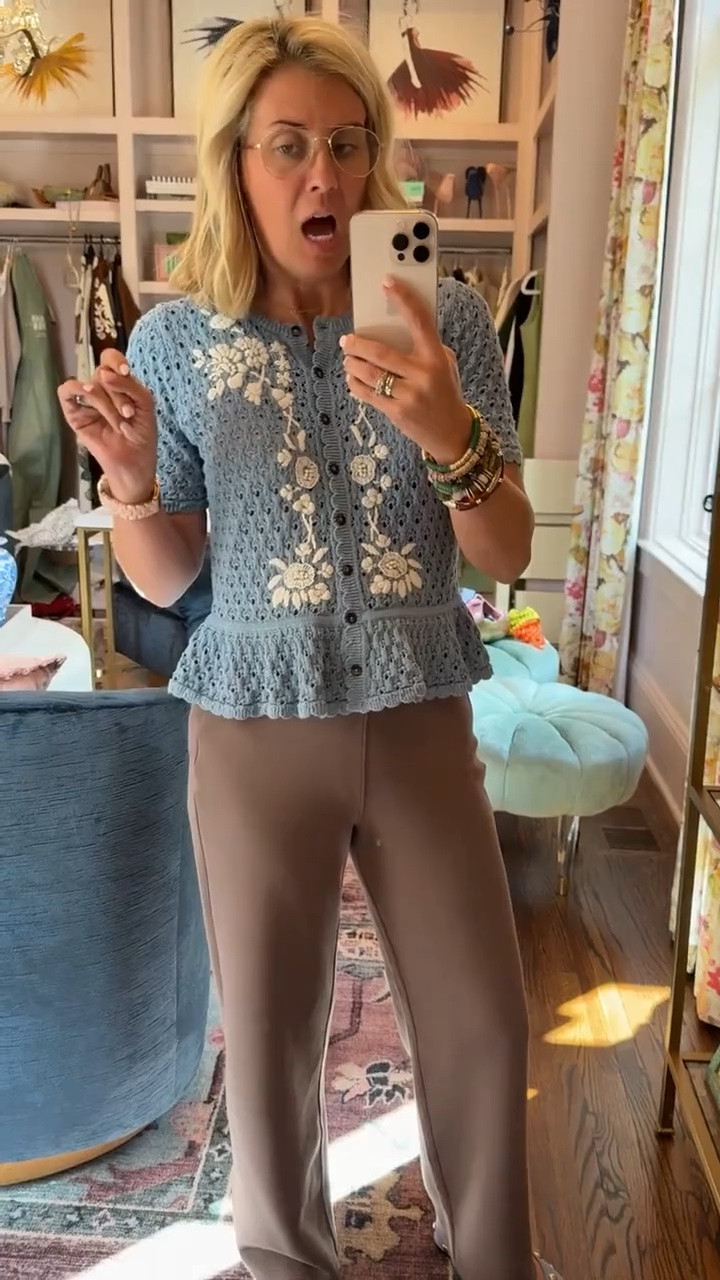 Boden SALE is incredible!! 
Sweater - xs
Pants - small petite
Flats - 7.5 (size 1/2 down)

#LTKdayinmylife #LTKOver40 #LTKSaleAlert