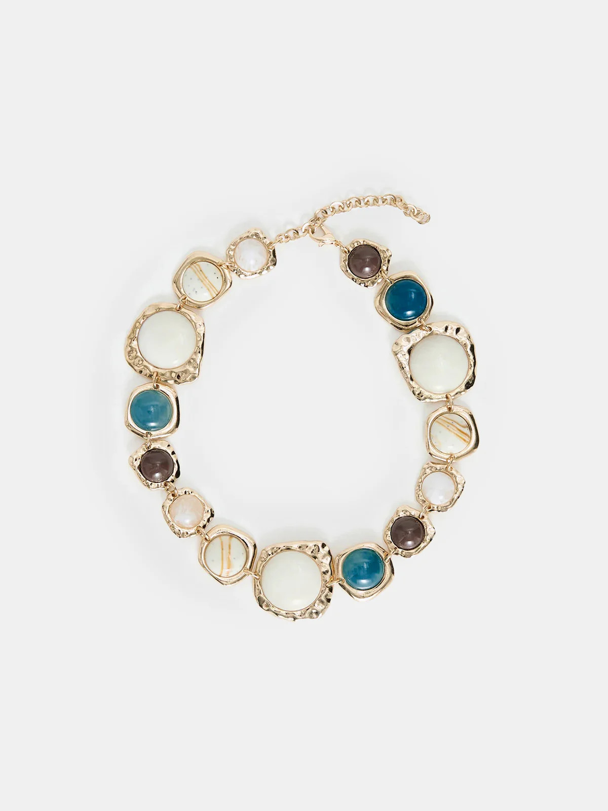 Multi Stone Statement Necklace | Commense