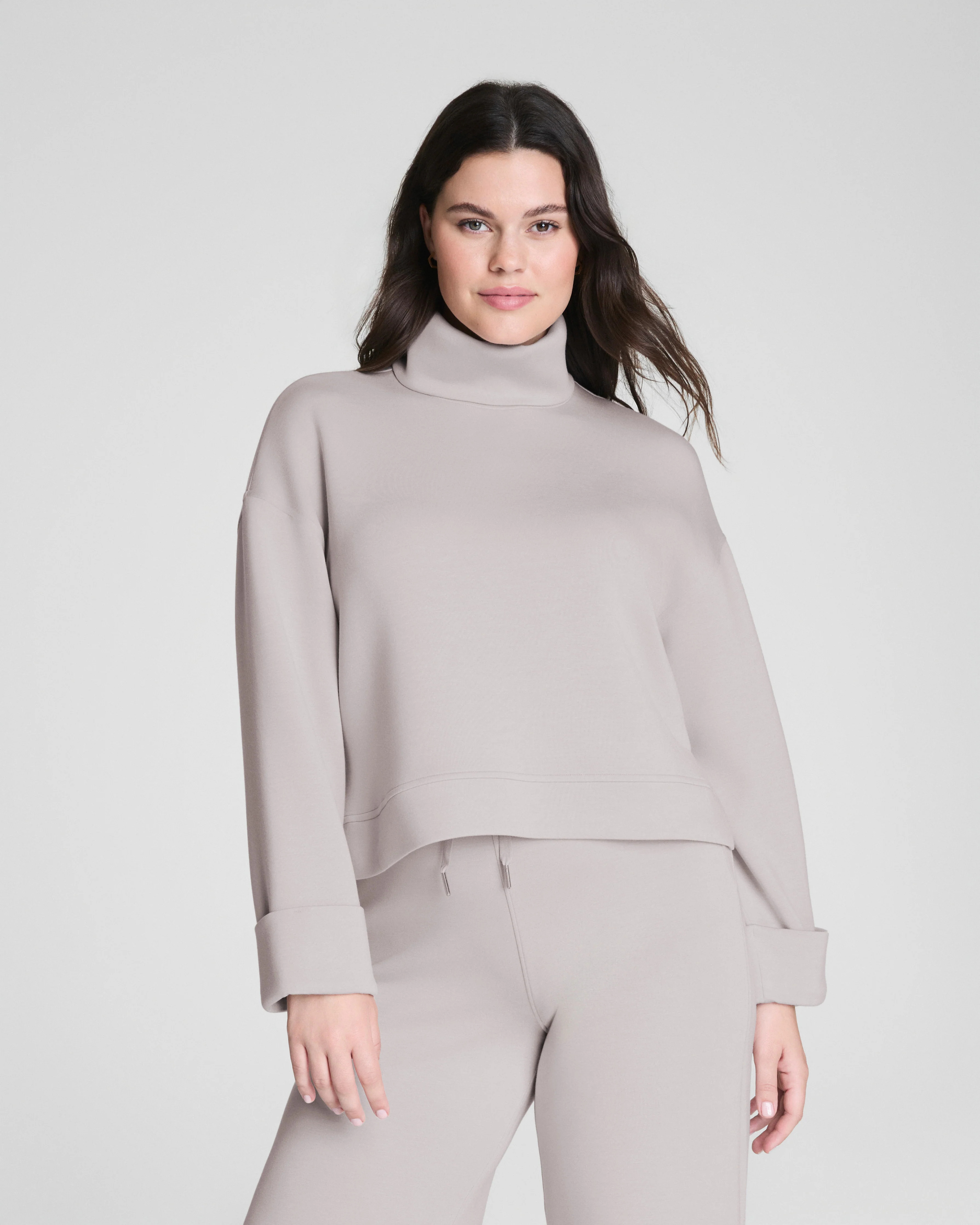 Spanx Women's SPANX AirEssentials Turtleneck in French Grey | Spanx