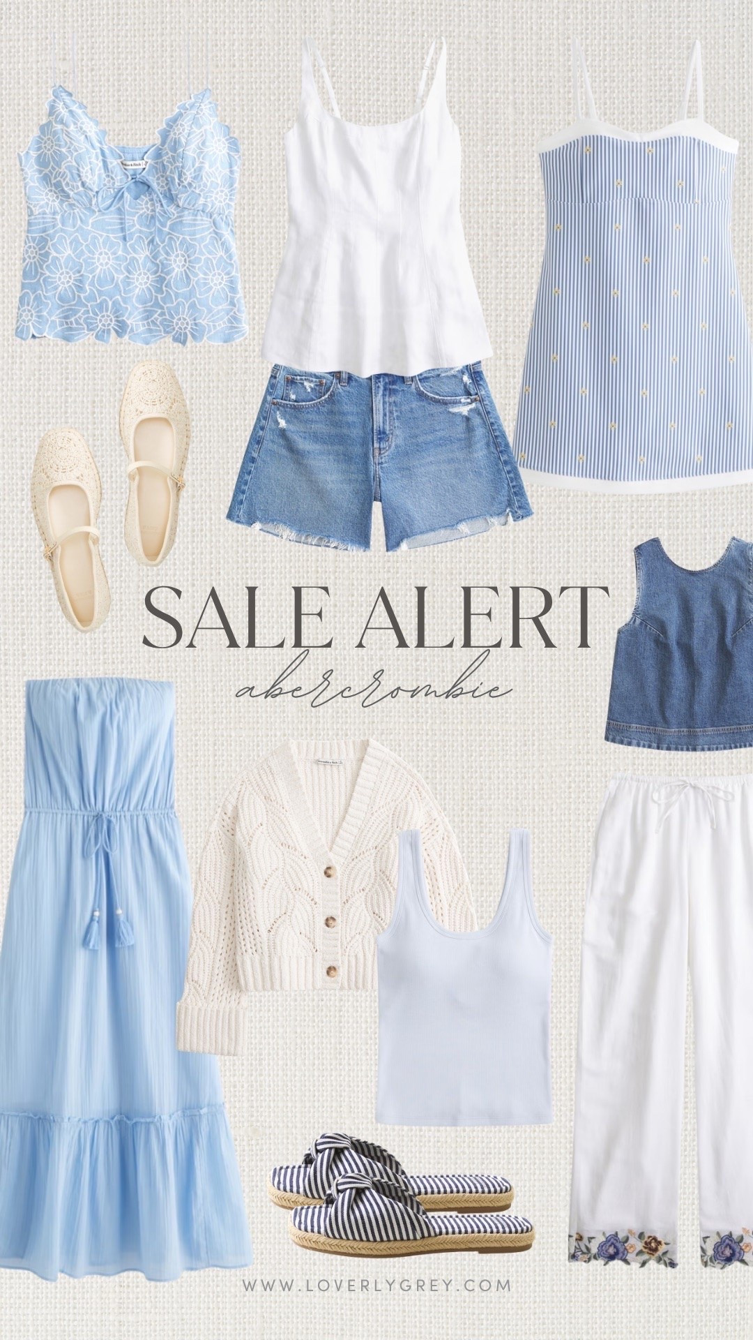 Abercrombie sale finds that are too good to pass up 🤍🩵 From breezy summer dresses to easy denim, soft knits, and elevated basics, these pieces are so effortless and coastal summery. Use code AFLOVERLY for 15% off your purchase!

Loverly grey, abercrombie sale, summer outfit ideas, coastal style, blue and white outfits, linen pants outfit, denim shorts outfit, summer dresses, capsule wardrobe, chic casual style, vacation outfits, elevated basics, knit cardigan, ballet flats, resort wear, feminine summer fashion

#LTKSeasonal #LTKSaleAlert #LTKTravel