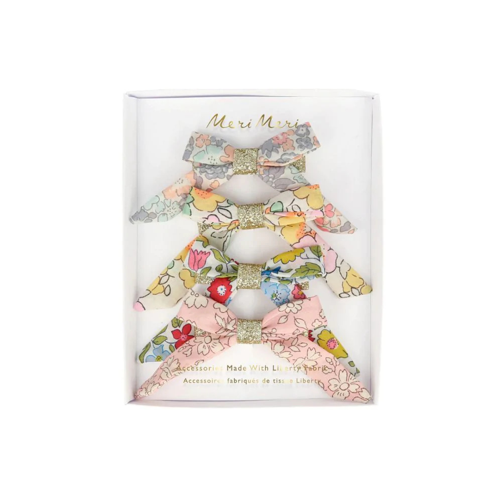 Floral Bow Hair Clips | Sammy + Nat