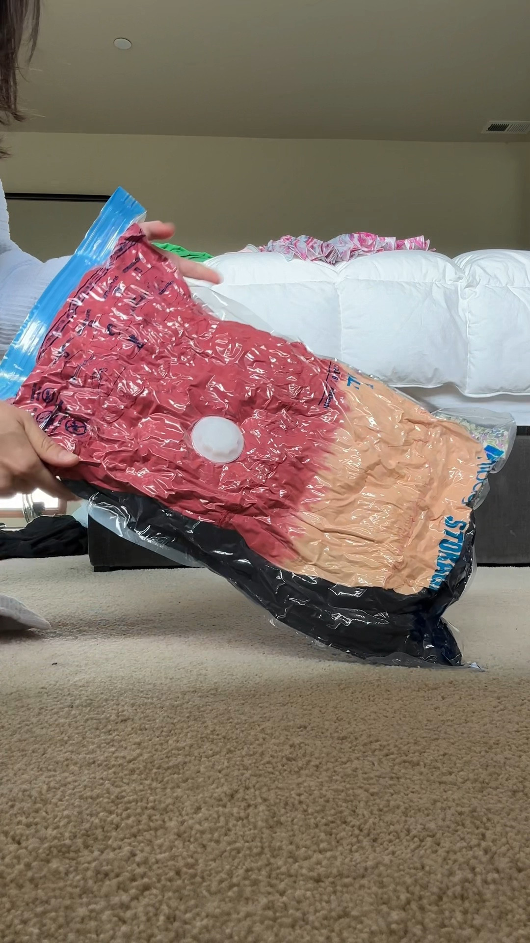Vacuum bags amazing for travel! #travel