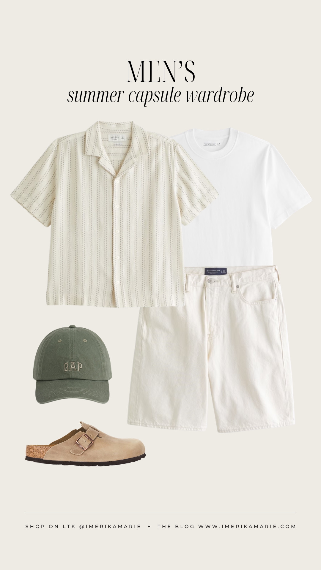 Men's Summer Outfit

button-up, denim shorts, Birkenstock clogs

men's outfit. men's summer capsule. men's summer capsule wardrobe.

#LTKootd #LTKSeasonal #LTKMens