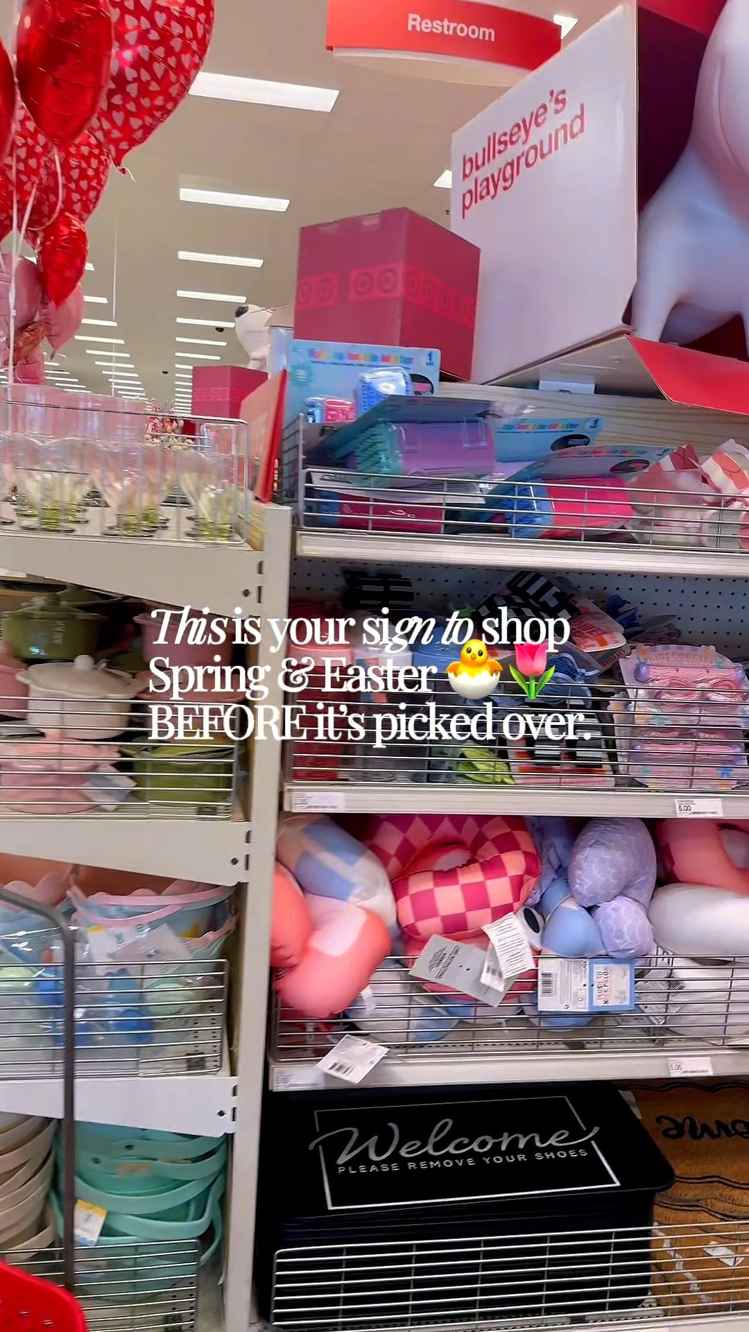 This is your sign to shop Spring & Easter BEFORE it’s picked over 🐣💐

Target is completely stocked right now and you already know how fast the cute basket fillers and pastel decor disappear.

If you’re planning Easter baskets, hosting, or just love a little Spring refresh, now is the time to browse while it still looks full and organized.

#LTKSeasonal #LTKHome #LTKdayinmylife