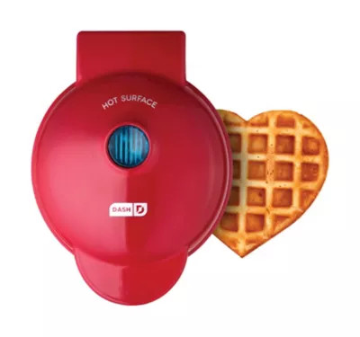 Dash® Heart Mini Waffle Maker in Red | Bed Bath & Beyond