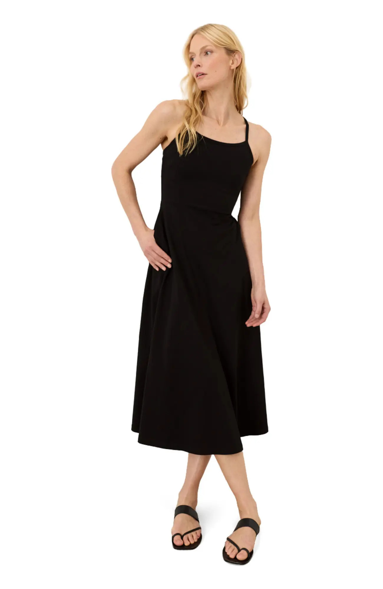 Fit & Flare Midi Dress Made with Organic Cotton (Women) | Nordstrom | Nordstrom