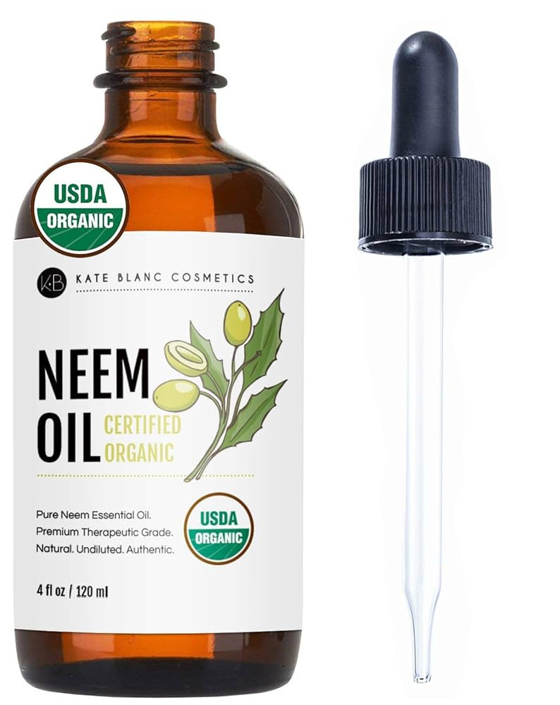 Kate Blanc Cosmetics Neem Oil for Skin, Hair & Face. Safe for Dog, Plants, Scalp (4oz, Organic, C... | Amazon (US)