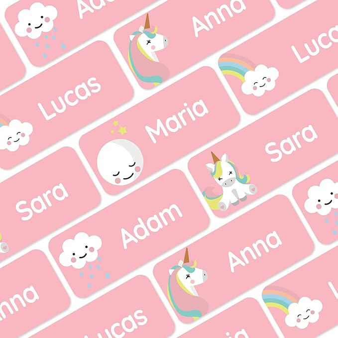Teddylabels - 120 Personalized Name Labels (1.2” x 0.5”) to use on Clothes and Gear. Waterpro... | Amazon (US)