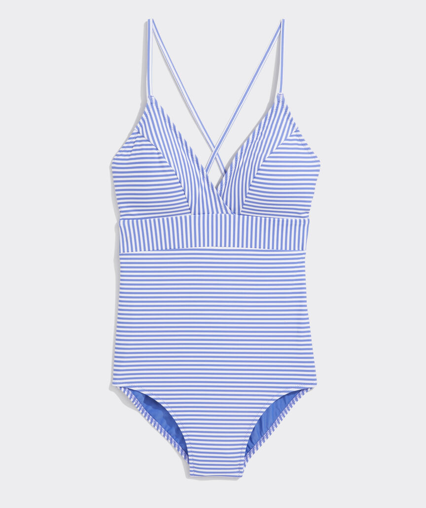 Vineyard Stripe Sconset One-Piece | vineyard vines