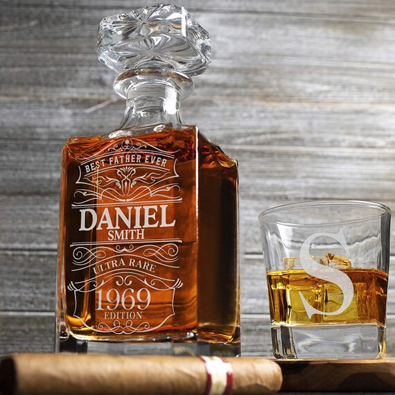 Personalized Whiskey Decanter Set with Gift Box Option | Etsy | Etsy (US)