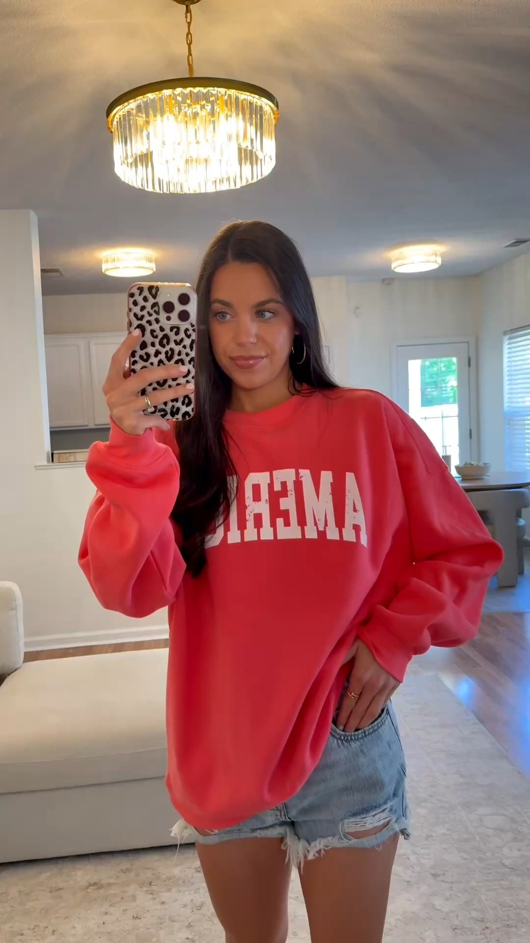 All-American girl 🇺🇸❤️
Oversized patriotic sweatshirt I’m wearing on repeat.

#LTKootd #LTKSeasonal #LTKActive