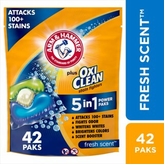 ARM & HAMMER Plus OxiClean Fresh Scent Laundry Detergent 5-in-1 Power Paks | Kroger