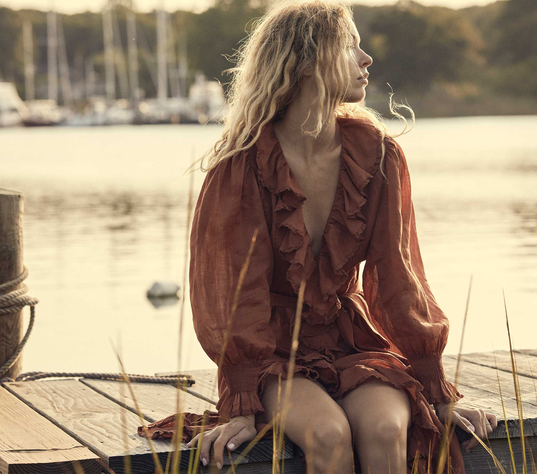 Nadia Dress - Burled Redwood | DÔEN | DOEN