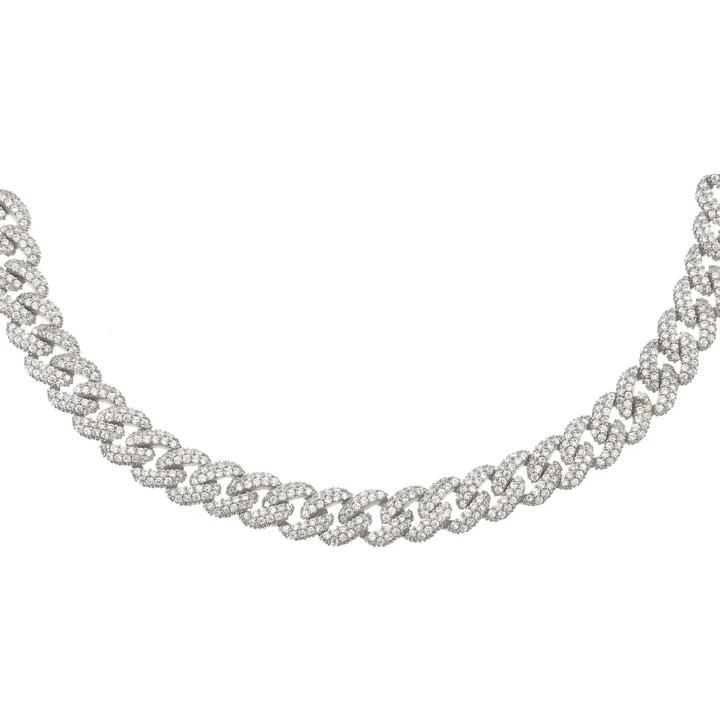Pavé Chain Link Choker | Adina Eden