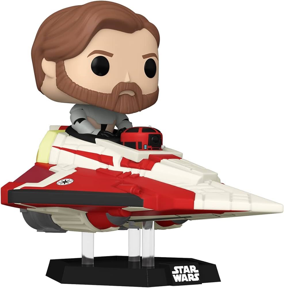 Funko Pop! Ride Super Deluxe: Star Wars Hyperspace Heroes - OBI-Wan Kenobi in Delta 7 Jedi Starfi... | Amazon (US)
