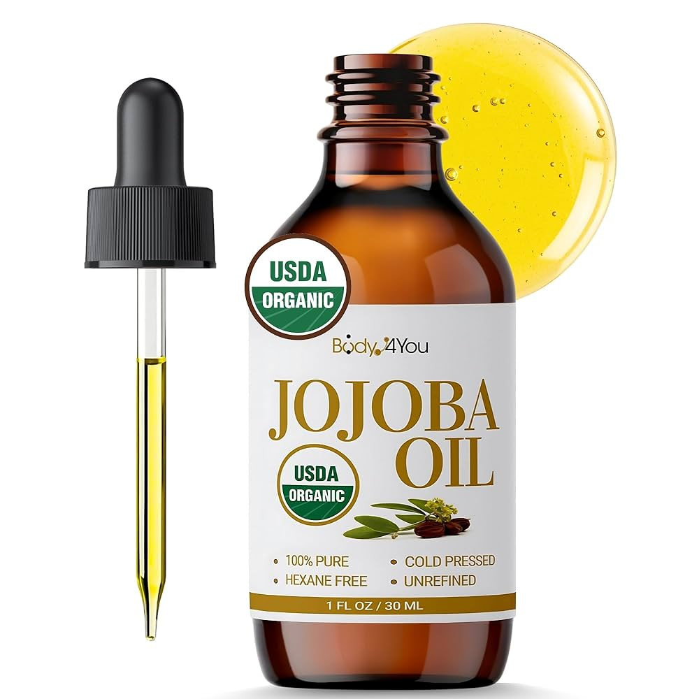 BodyJ4You Organic Jojoba Oil for Skin - USDA Organic 100% Pure Natural - Face Skin Gua Sha Facial... | Amazon (US)