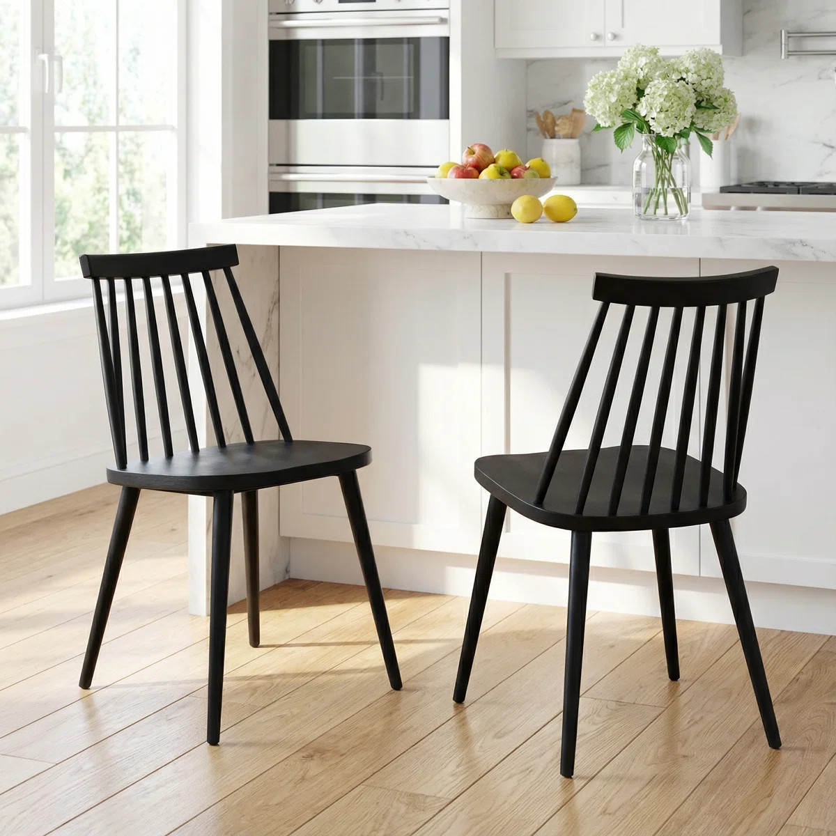 Osblek Farmhouse Spindle-Back Dining Chair (Set of 2) | Wayfair North America