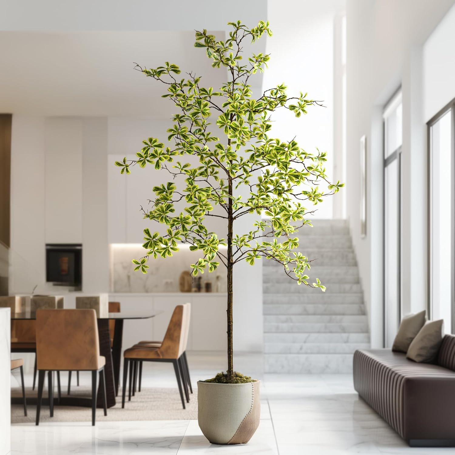 Erimda Faux Black Olive Tree 7ft, Faux Plants Indoor Large Tall Tree Artificial Shady Lady Tree w... | Amazon (US)