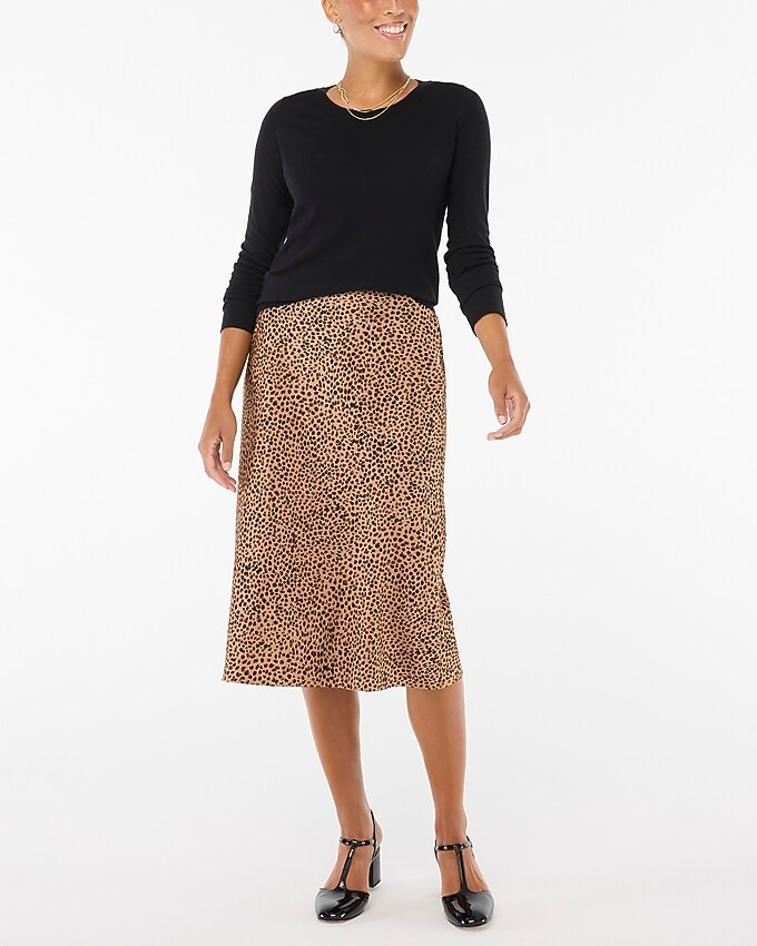 Printed bias slip skirt | J.Crew Factory