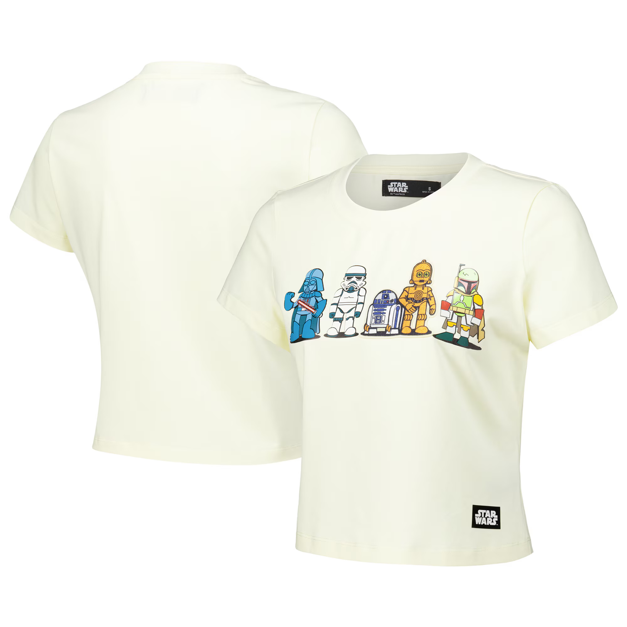 Star Wars Freeze Max Women's Babydoll Cropped T-Shirt - Cream | Fanatics